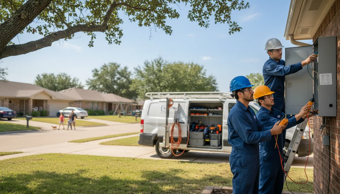 Certified electrician providing emergency electrical services in Groveoak, AL